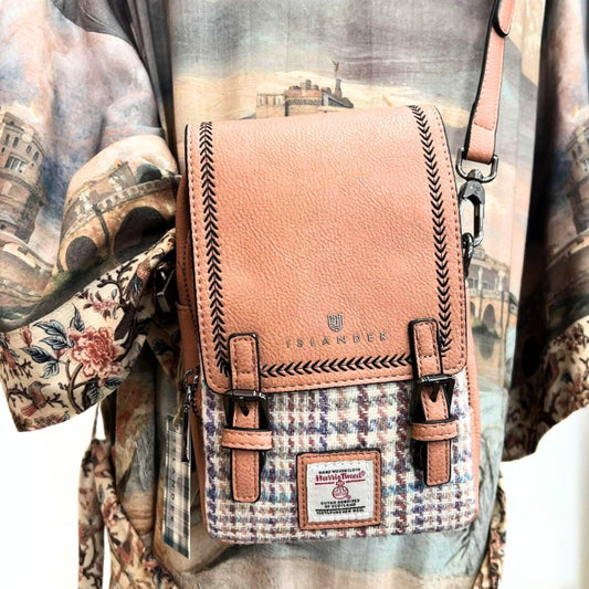 Islander Uk Pink-Purple Mini Dogtooth Crossbody Bag