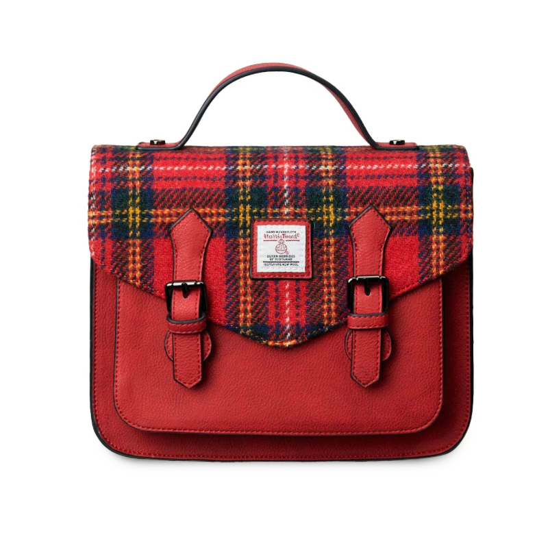 The Mini Calton Satchel in Royal Stewart Tartan