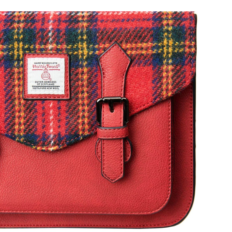 The Mini Calton Satchel in Royal Stewart Tartan