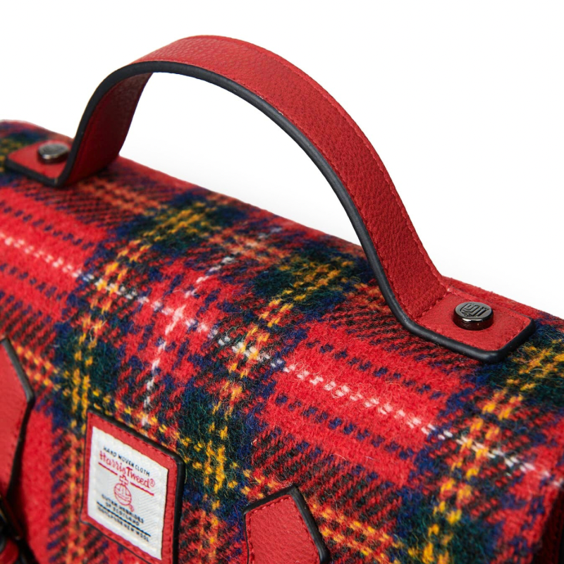 The Mini Calton Satchel in Royal Stewart Tartan