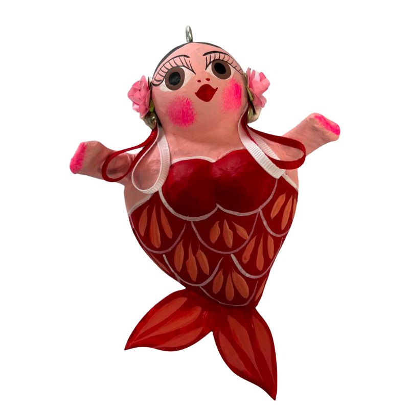Mexican Artisan Papermache Mermaid