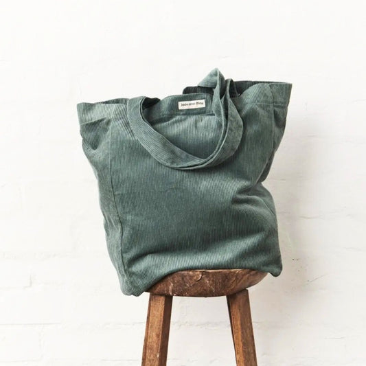 Cord Tote Bag - Sage Green