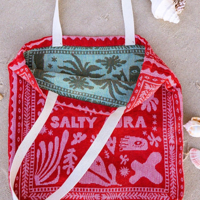 Salty Aura & Chasing Sunsets Tote Bag