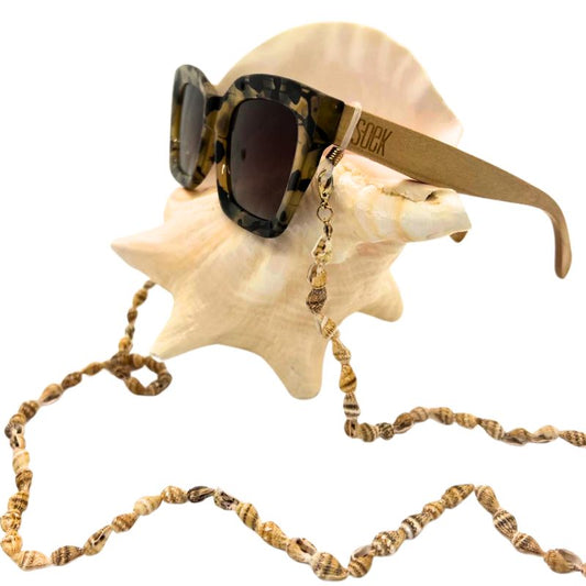 Eyewear Chain of Small Conch Shells - Beachy & Beautiful