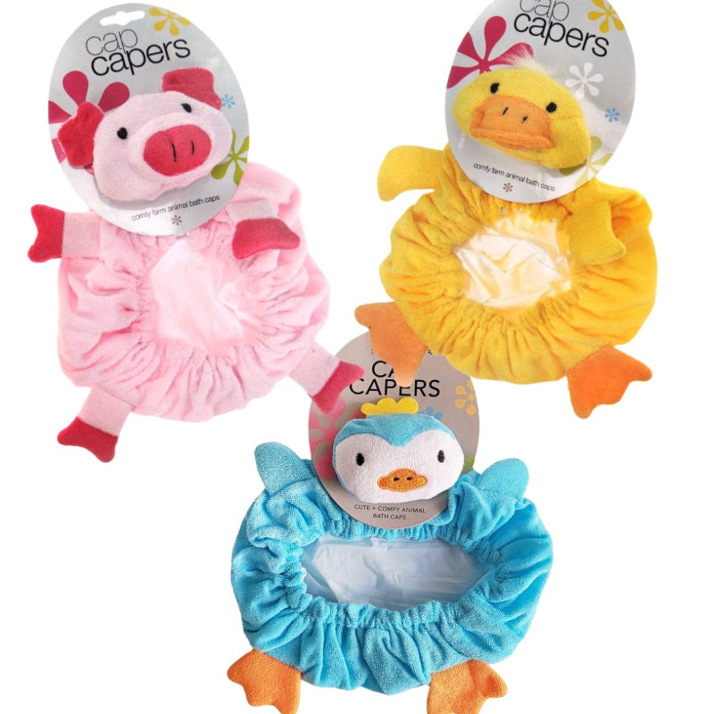 Animal Bath time Caps