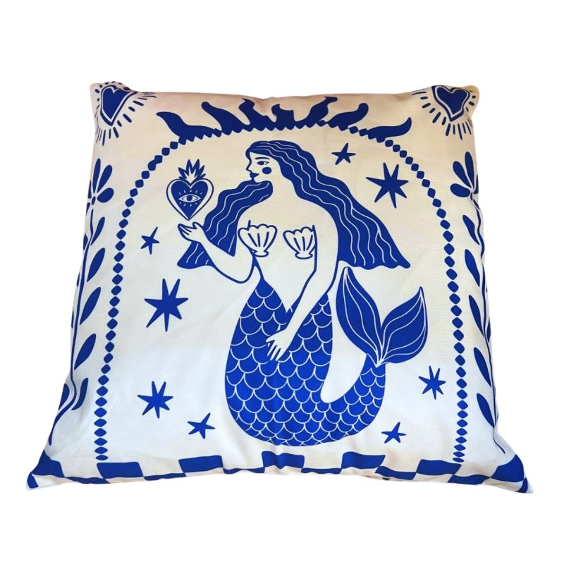 La Sirena Mermaid Cushion with Feather Insert