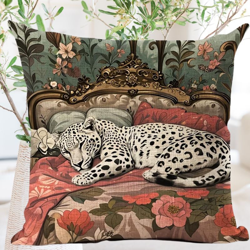 Snow Leopard Luxe Cushion