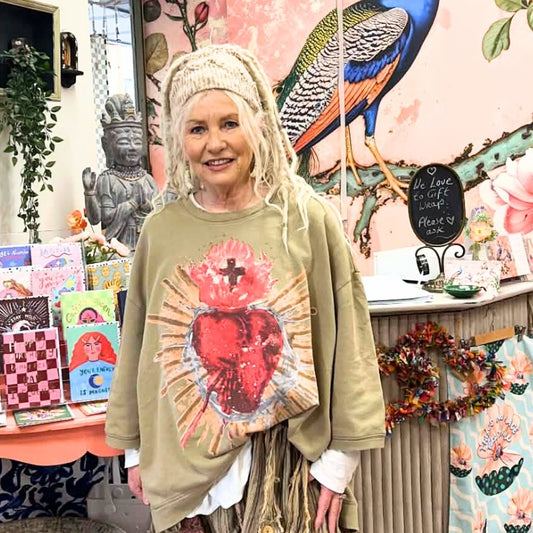 Sacred Heart Sweatshirt by Jaded Gypsy