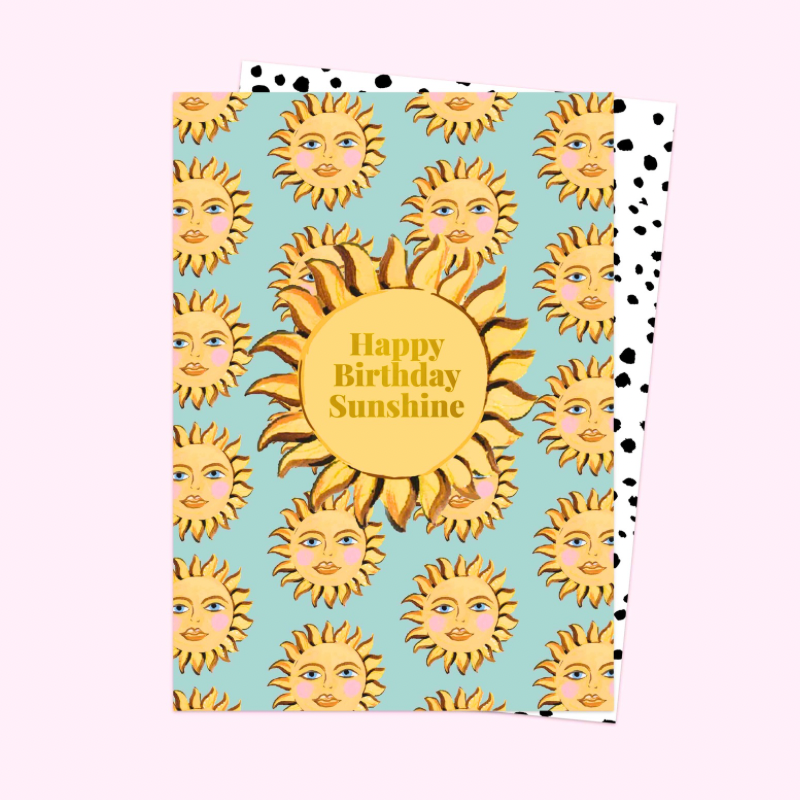 Happy Birthday Sunshine Repeat Card