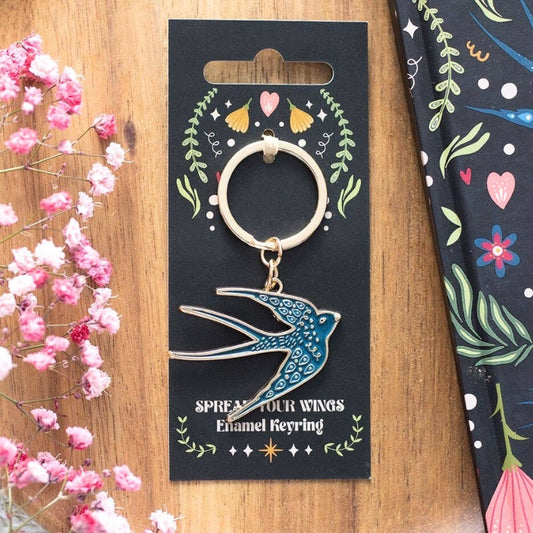 Spread Your Wings Swallow Keyring