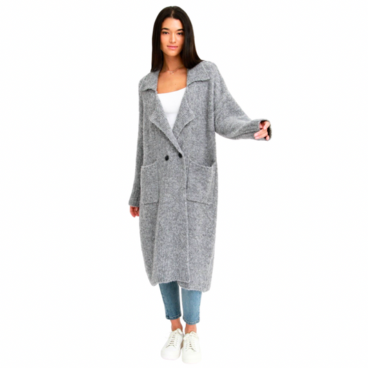 Be Beautiful You Cardigan Coat - Gorgeous Grey - Small/Medium