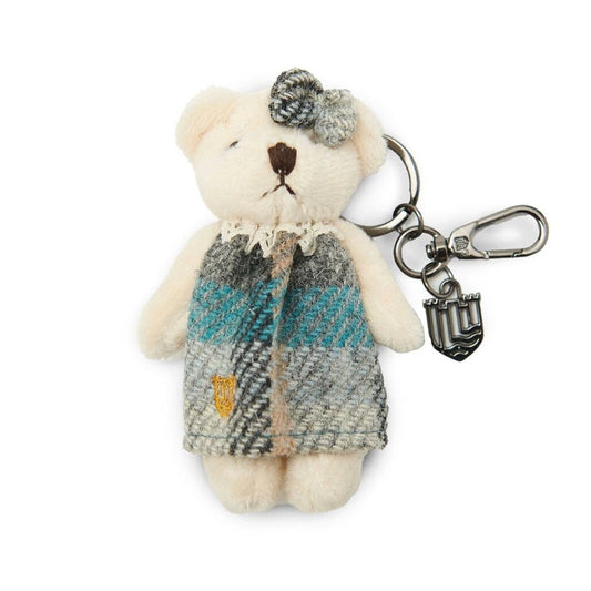 Islander UK Teddy Bear Cutie Keyring in Beach Tartan