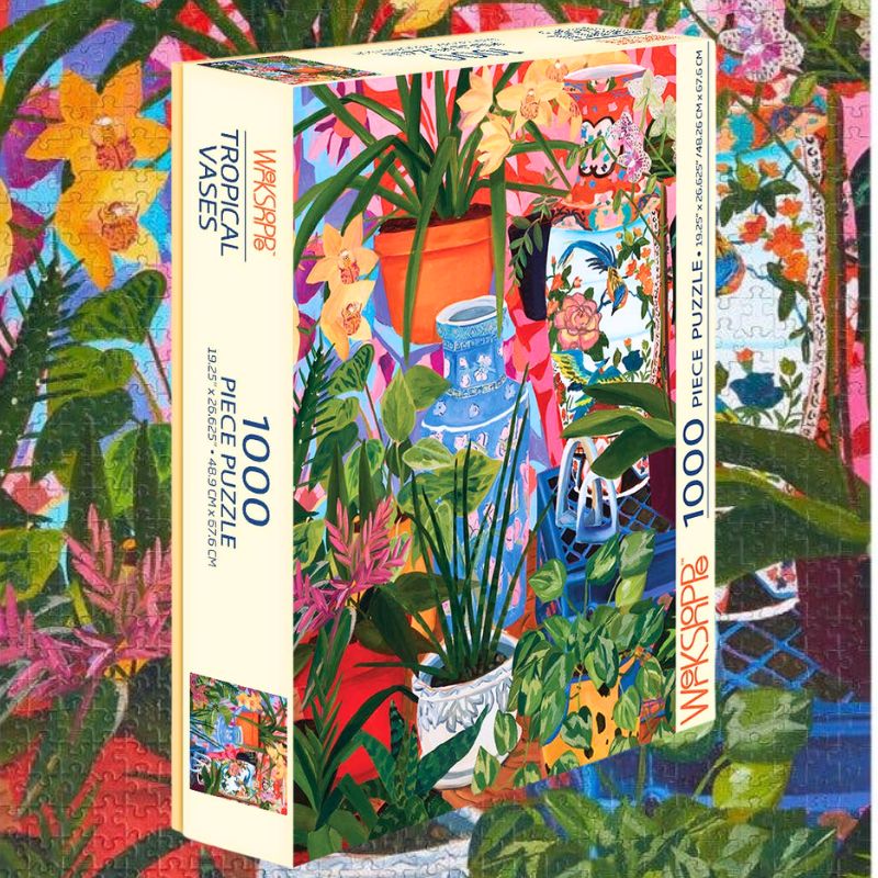 Tropical Vases 1000 pc Puzzle by WerkShoppe