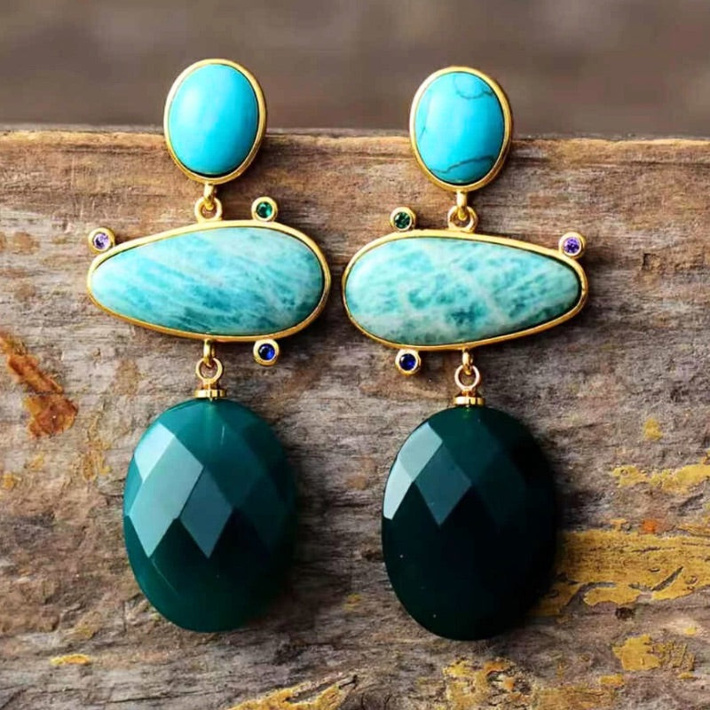 Warrior Spirit Amazonite Earrings