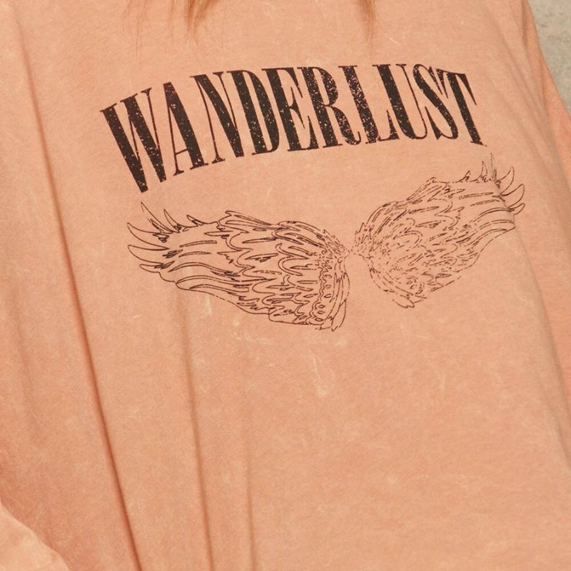 Wanderlust Vintage Style Long-Sleeve Tee