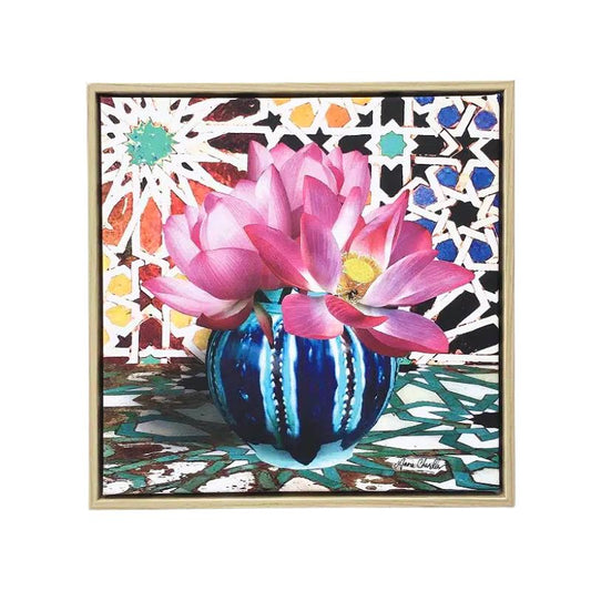 Anna Chandler Pink Waterlilies Square Print