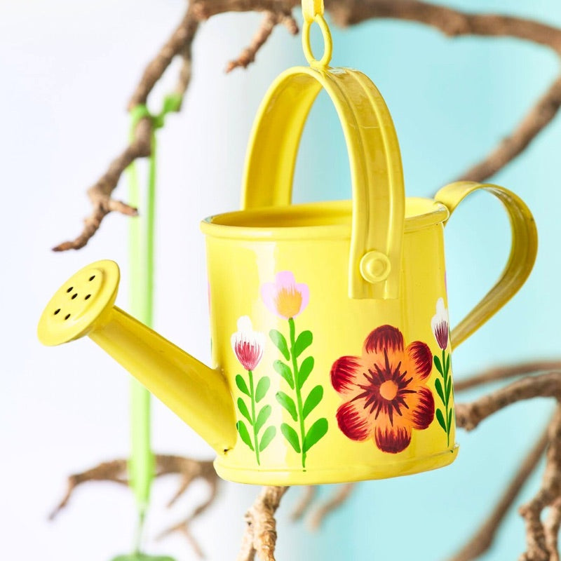 Handpainted Mini Watering Can Easter Decoration