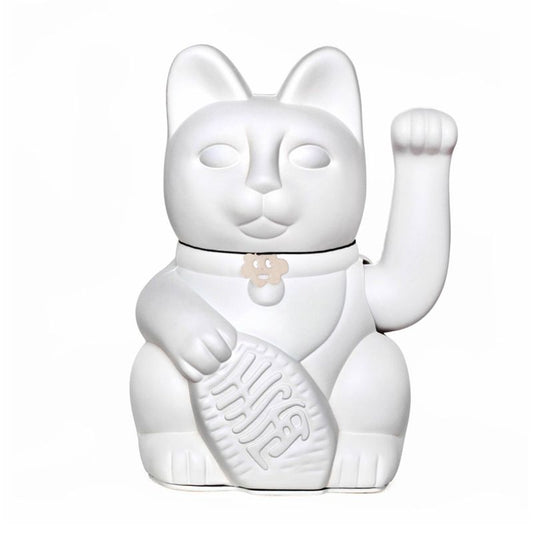 Diminuto Cielo White Lucky Cat in Pure White for New Beginnings.