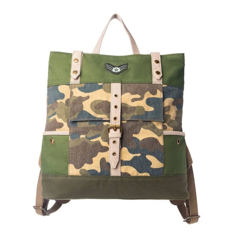 Ranger's Day Backpack in Woodland Camo Green