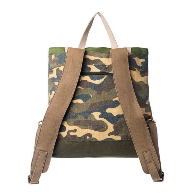 Ranger's Day Backpack in Woodland Camo Green