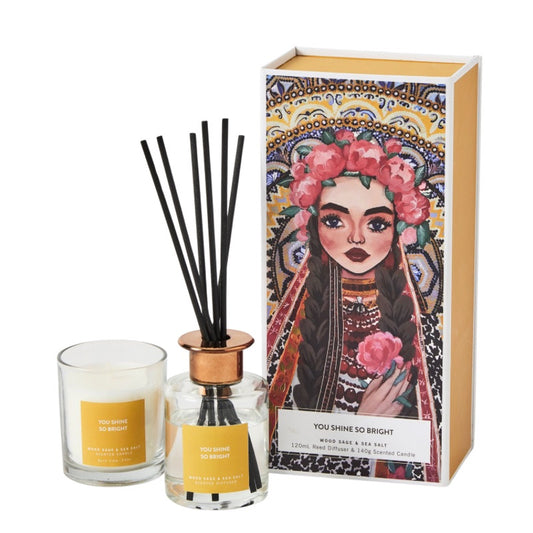 You Shine So Bright Candle & Diffuser Gift Set