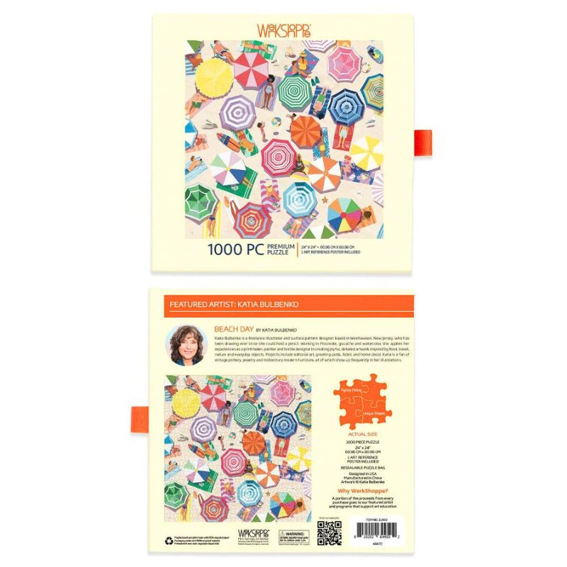 Beach Day - 1000 Pc Puzzle by Werkshoppe