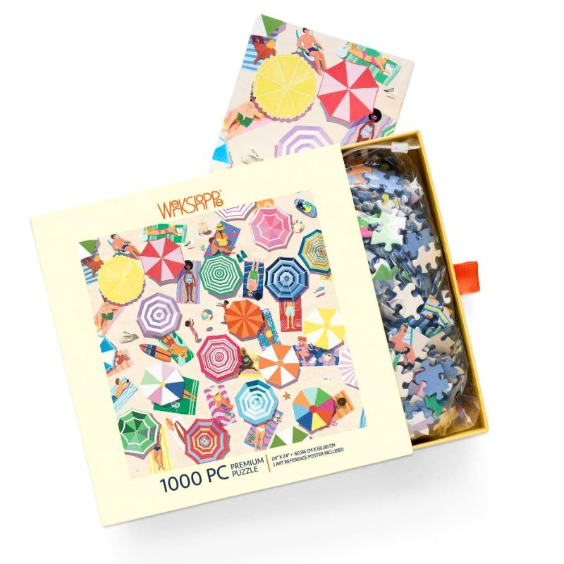Beach Day - 1000 Pc Puzzle by Werkshoppe