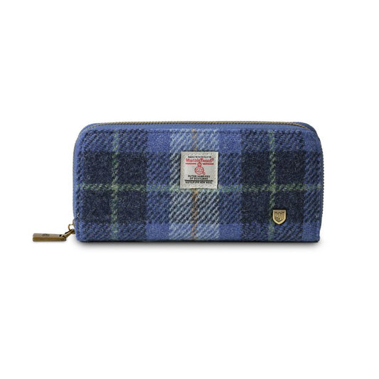 Islander UK Women's Wallet in Blue Tartan