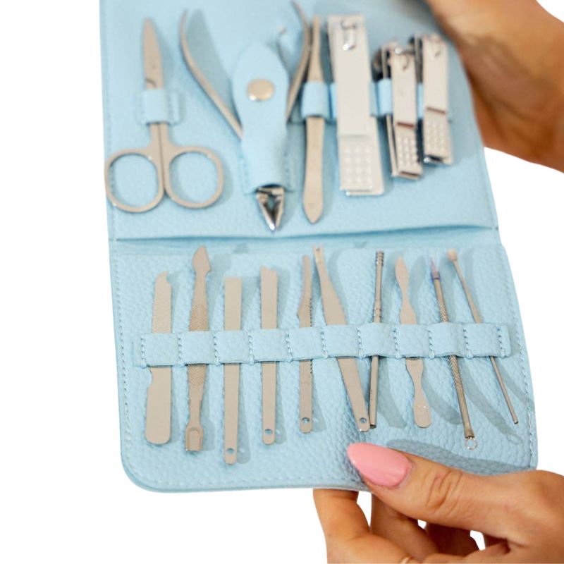 Manicure Set - Assorted Colours in Vegan Leather