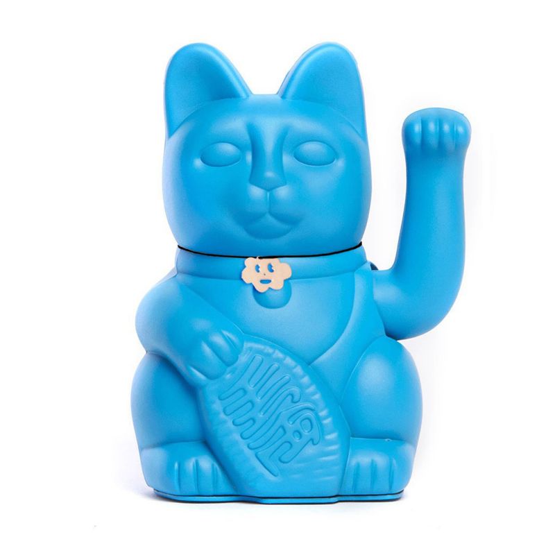 Diminuto Cielo Lucky Cat in Smurf Blue for Dreams Coming True