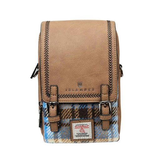 Islander UK Blue Tartan Crossbody Bag