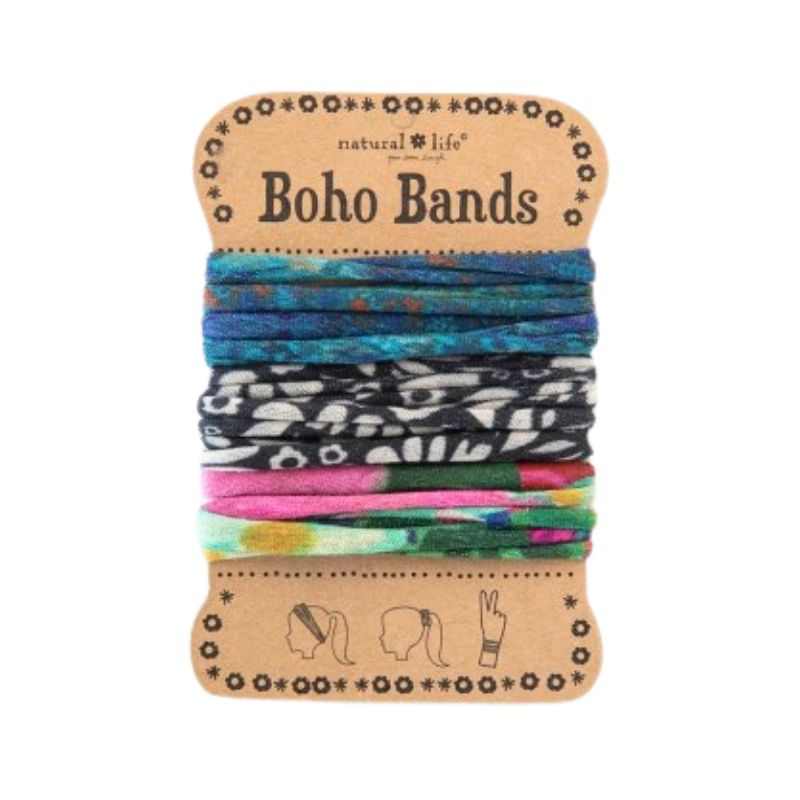 Boho Hair Bands - Blue floral