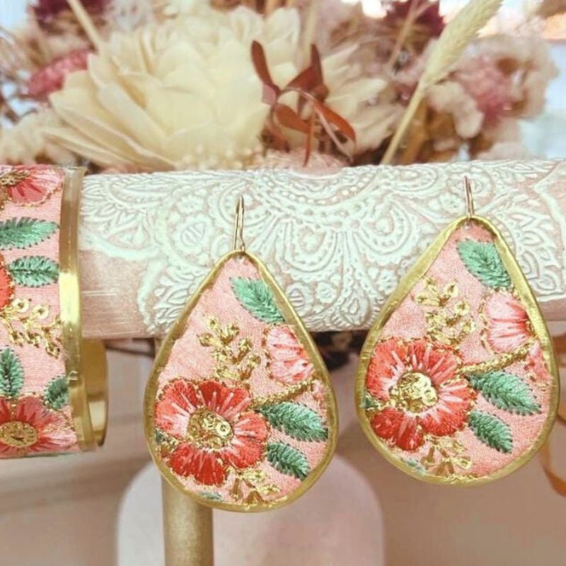 Bohemian Embroidered Earrings