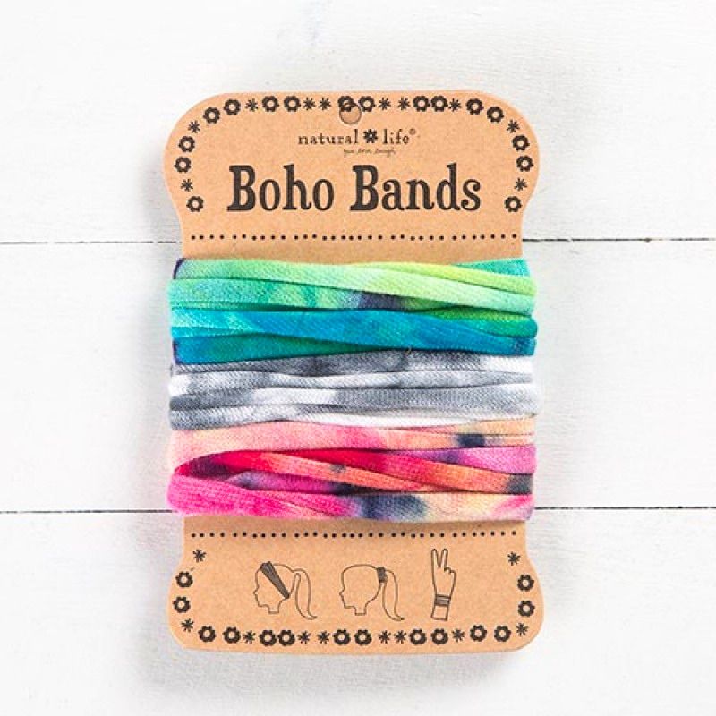 Boho Hair Bands - Neon Tie-Dye