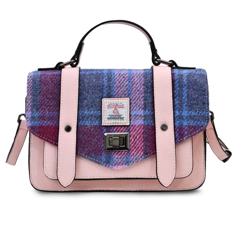 Islander UK Medium Satchel in Bonnie Rose Tartan