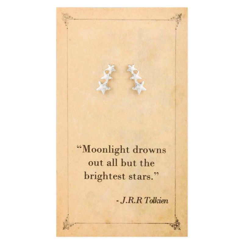 Literary Quote Brightest Stars Earrings