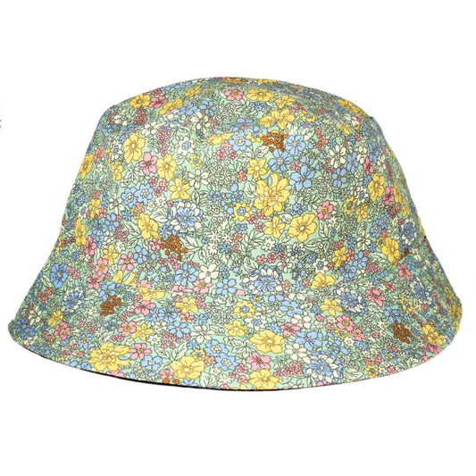 Wildflowers Ditsy Print Bucket Hat - Celadon Green