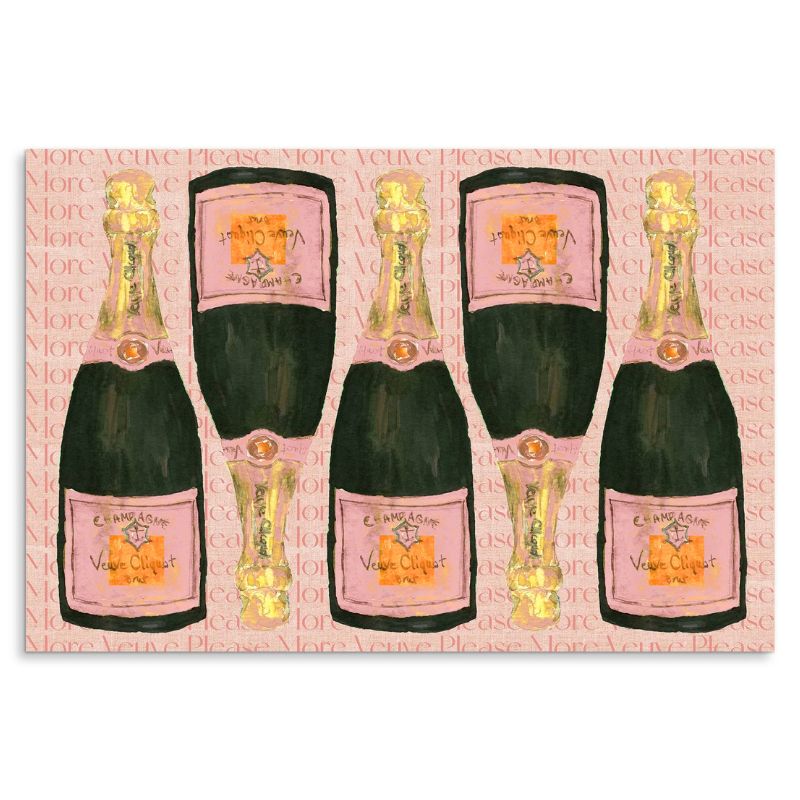 Rose Champagne Pad of Paper Placemats