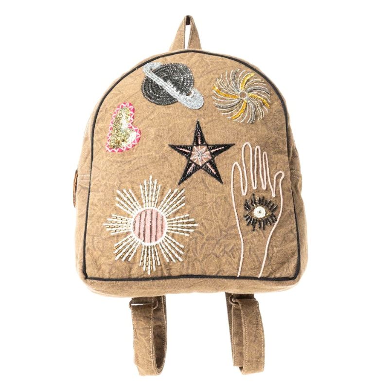 Cosmic Canvas Backpack in Vintage Taupe