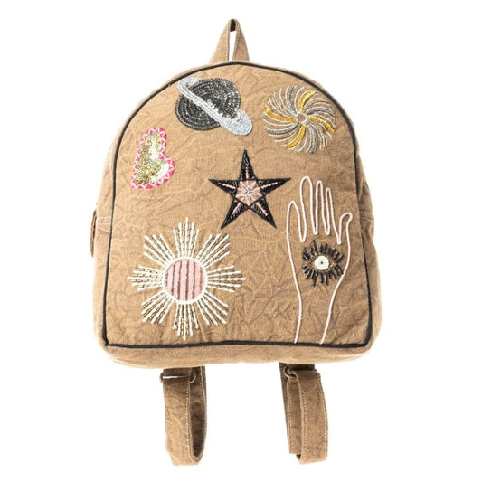 Cosmic Canvas Backpack in Vintage Taupe