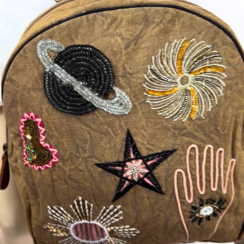 Cosmic Canvas Backpack in Vintage Taupe