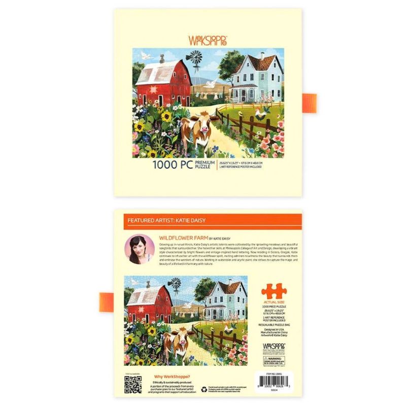 Wildflower Farm - 1000 Pc Puzzle by Werkshoppe