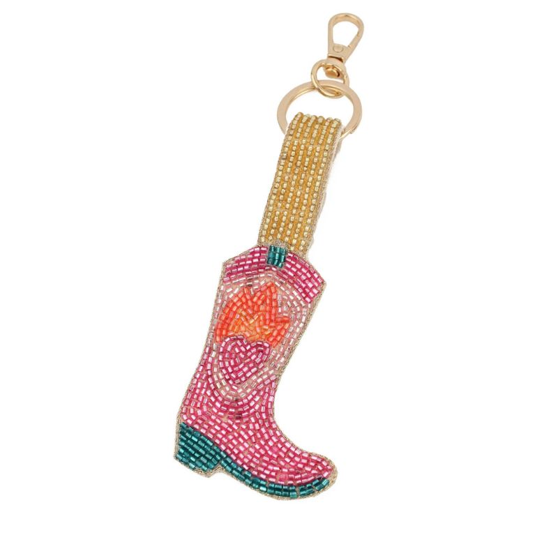 My Doris Pink Cowgirl Boot Keyring/Bag Charm