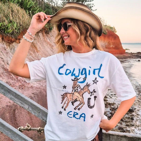 Cowgirl Era Hand Painted Tee