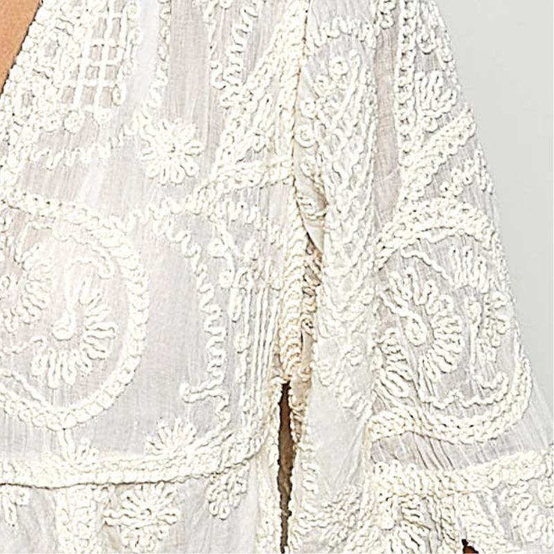 Vintage Wash Crochet Top
