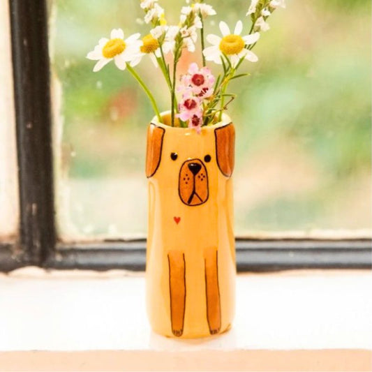 Little Dog Bud Vase