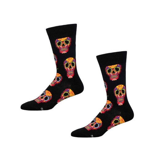 Socksmith Mens Socks - Dia Des Los Muertos Skull