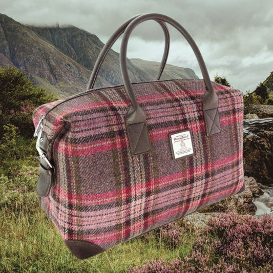 Glen Appin of Scotland Harris Tweed 'Esk' Overnight Bag