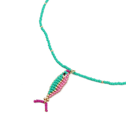 My Doris Beaded Fish Necklace