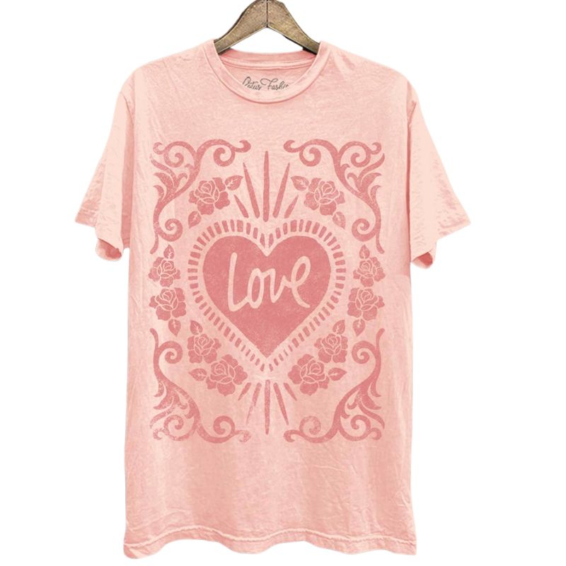 Floral Love Mineral Wash Tee